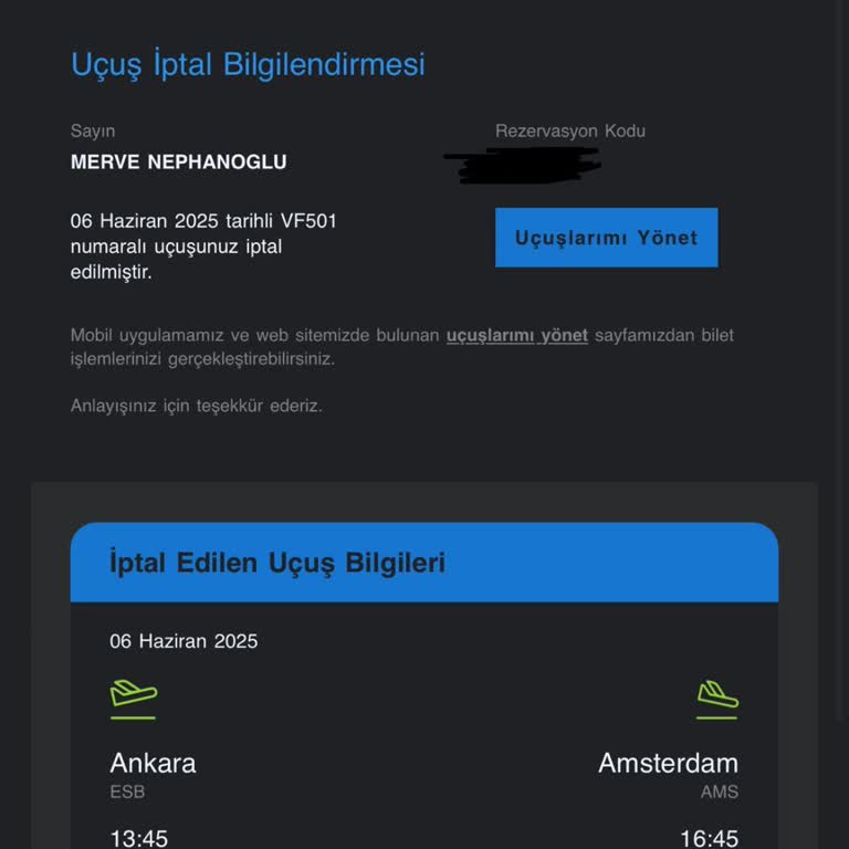 İptal Edilen Uçuş Nedeniyle Vize Başvurum Riske Girdi