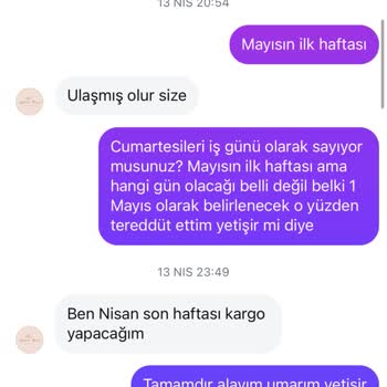 Doğum Sonrası Siparişim Gönderilmedi, Ücret İadem Yapılmadı