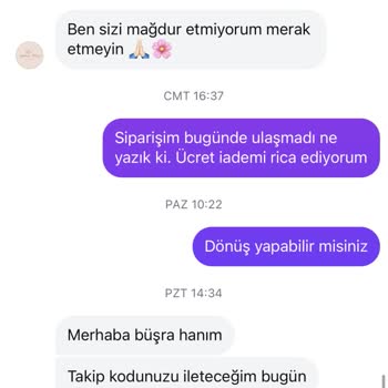 Doğum Sonrası Siparişim Gönderilmedi, Ücret İadem Yapılmadı