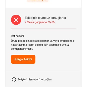Hijyenik Olmayan İnceleme Ve Haksız İade Reddiyle Hayal Kırıklığı