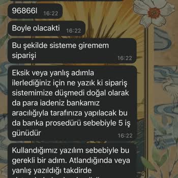 Yanlış Sipariş Numarası Nedeniyle Çift Ödeme Talebi Ve İletişimsizlik