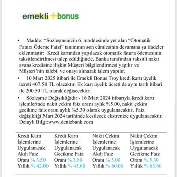 Bilgim Dışında Kart Gönderildi Ve Yıllık Üyelik Ücreti Alındı