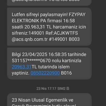 Fzypay A101 Termos Alımında Hatalı İşlem: Onaylamadığım Yüksek Tutar Çekildi