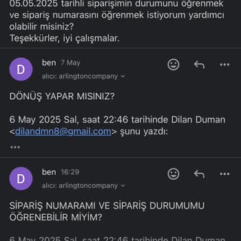 Sipariş Sonrası İletişimsizlik Ve Bilgi Verilmemesi Mağduriyet Yaratıyor