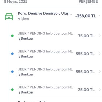 Uber Hesabımdan İzinsiz Para Çekiliyor, Mağduriyet Yaşıyorum