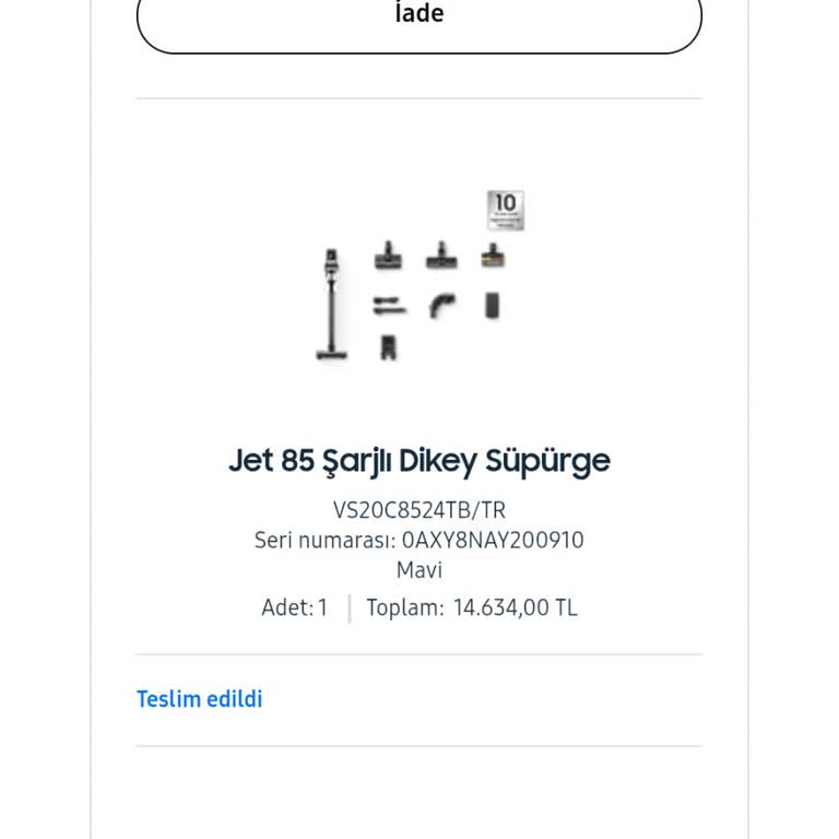 Anneler Günü Hediyesi İçin Aldığım Süpürge Teslim Edilmeden İptal Edildi, Bilgilendirme Ve İade Yapılmadı