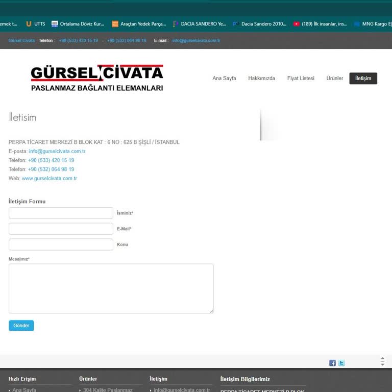 Gürsel Civata Kalitesiz Ürün