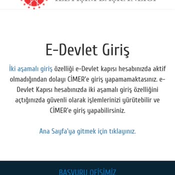 CİMER'e E-Devlet Üzerinden Şikayet Oluşturamıyorum, Destek Alamıyorum