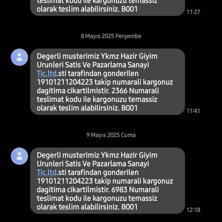 Teslim Edilmeyen Kargo Ve Yanıltıcı Bilgilendirme Nedeniyle Hayal Kırıklığı