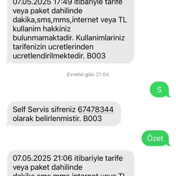 Tarife Yenilenmedi Müşteri Hizmetleri Çözüm Sunmuyor