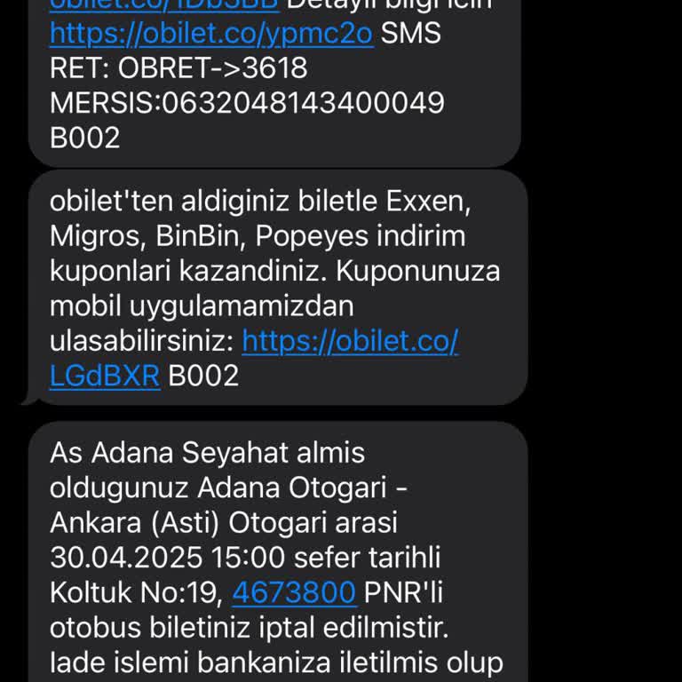 İptal Edilen Biletin İadesi Yapılmıyor, Mağdurum!