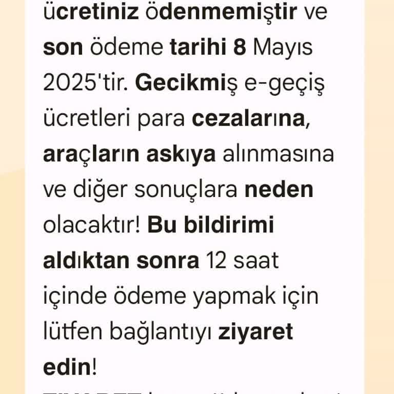 Bilinmeyen Numara Tarafından Şüpheli SMS Grubu