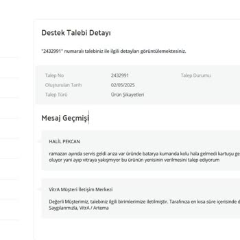 Vitra Verona Eviye Bataryası Arızası Ve Parça Temininde Gecikme