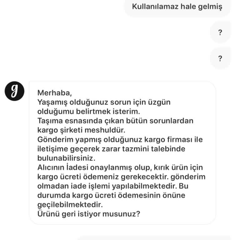 Sürat Kargo Şubesinde Bilgilendirme Eksikliği Ve Ürün Hasarı