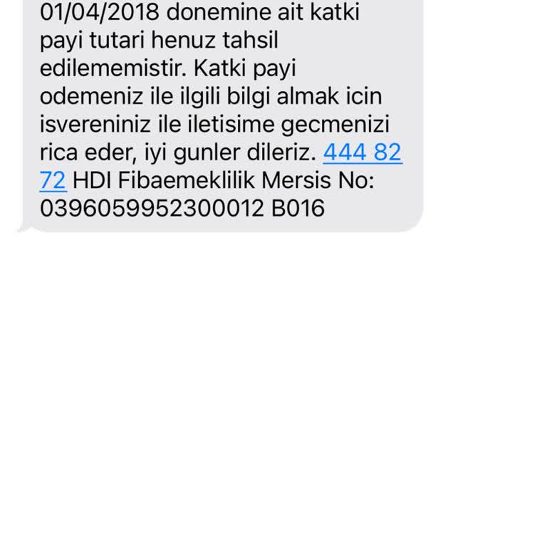 Fiba Emeklilikten Sürekli Yanlış Mesaj Alıyorum