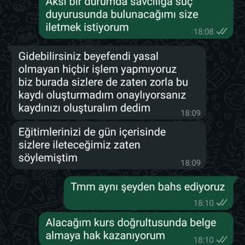 Arena Danışmanlık'tan Şüpheli Sertifika Ve Kişisel Bilgi Talebi
