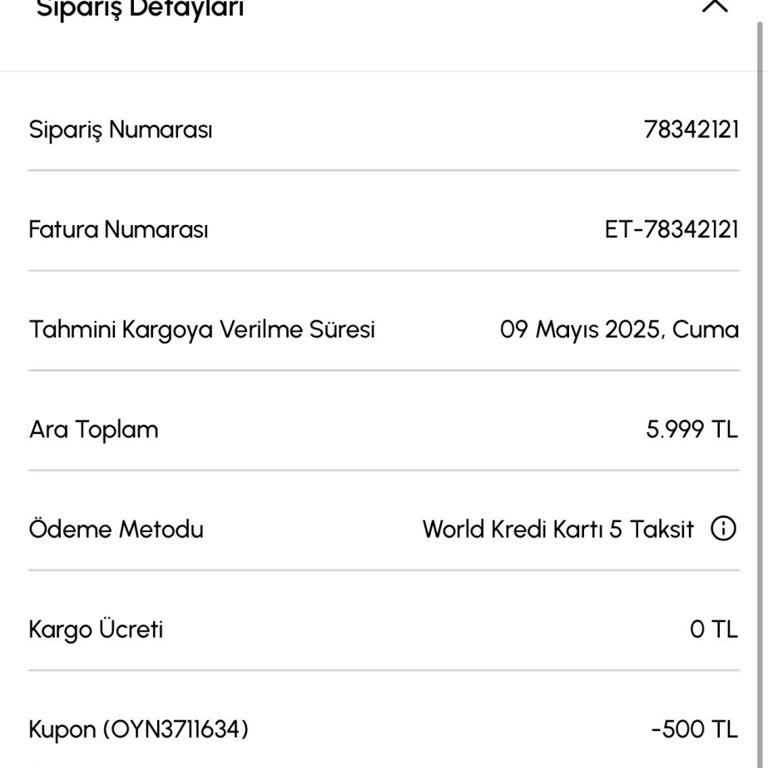 Karaca Home Anneler Günü Hediyem Kargoya Verilmiyor, Canlı Destek Yardımcı Olmuyor