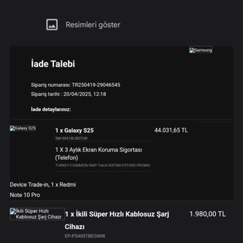 Samsung Shop'tan İade Edilen Telefonun Ücreti Hala Yatmadı