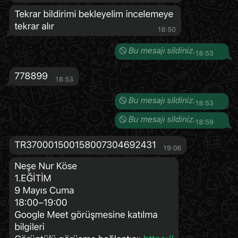 Adıma Açılan Papara Hesabı Ve Eğitim Ücretiyle İlgili Endişelerim Var
