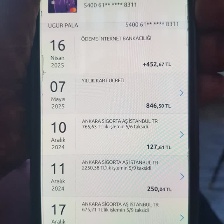 Bilgim Dışında Kart Ücreti Kesildi, İade Talep Ediyorum
