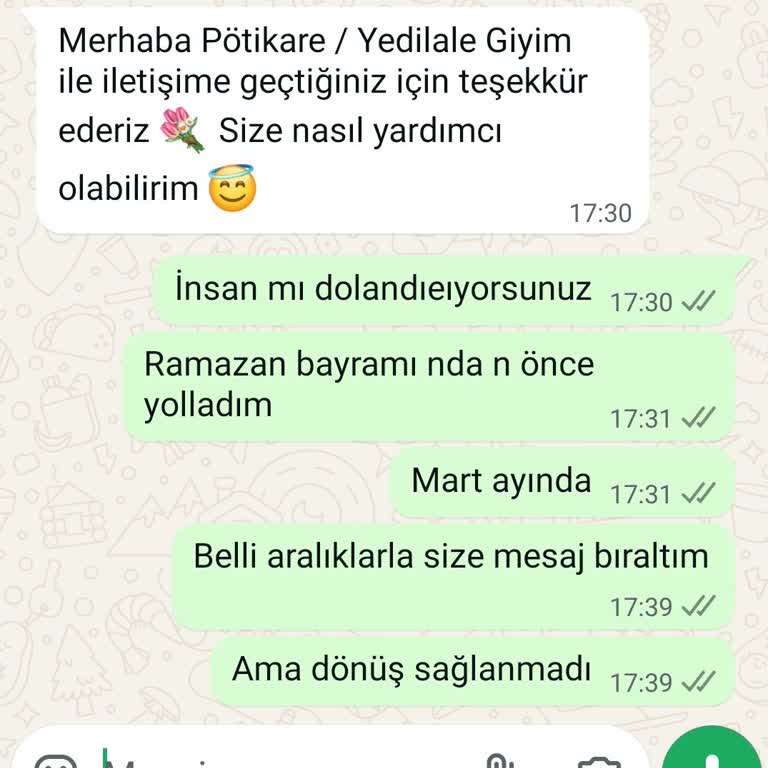 İade Edilen Ürünün Ücreti 2 Aydır Ödenmiyor İletişim Sağlanamıyor
