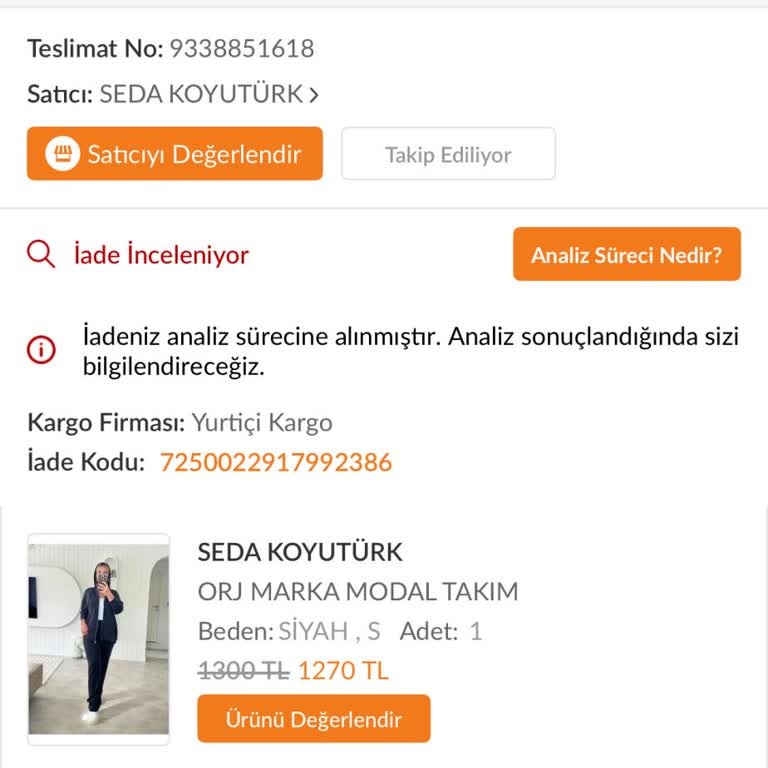Trendyol Ürünü İlk Kullanımda Bozuldu, Analiz Süreci Uzadı