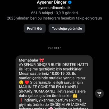 Siparişin Gecikmesi Ve İade-değişim Sürecindeki Belirsizlik