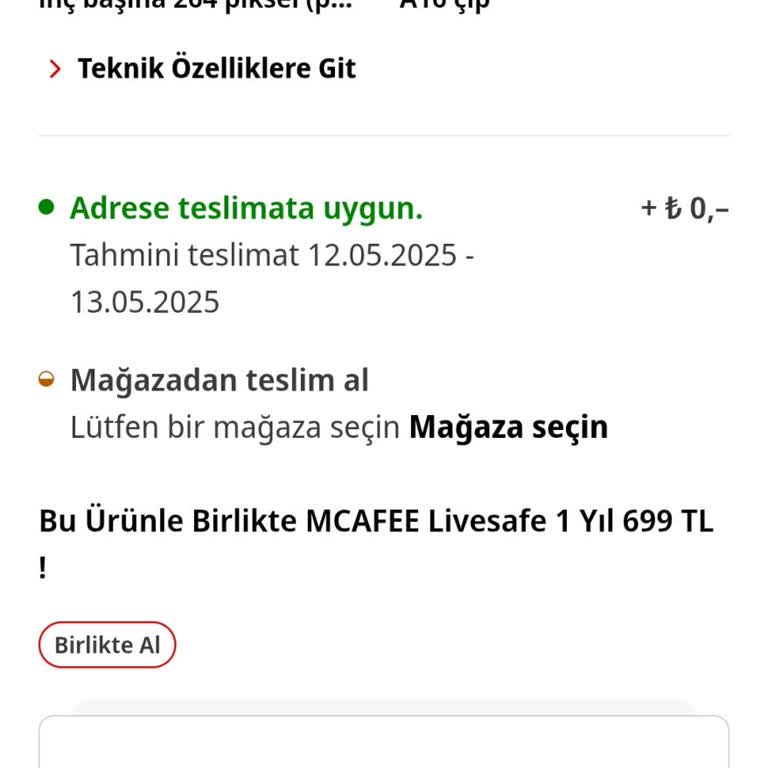 Kargoya Verilmeyen Tablet Siparişi Ve Depo İletişimsizliği