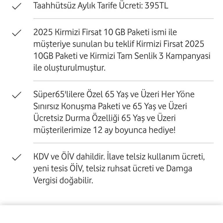 Vodafone Taahhütlü Tarifede Fatura Artışı Ve Kampanya Sorunu