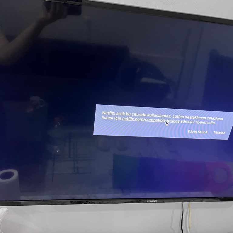 Netflix Artık Televizyonumda Çalışmıyor, Çözüm Bekliyorum