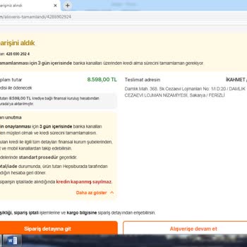 Alışveriş Kredisi Başvurumun Kredi Kartı Başvurusuna Dönüştürülmesi Ve Mağduriyet