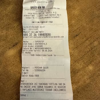 Aynı Ayakkabının Tekrar Yırtılması Ve Kullanıcı Hatası Olarak Değerlendirilmesi