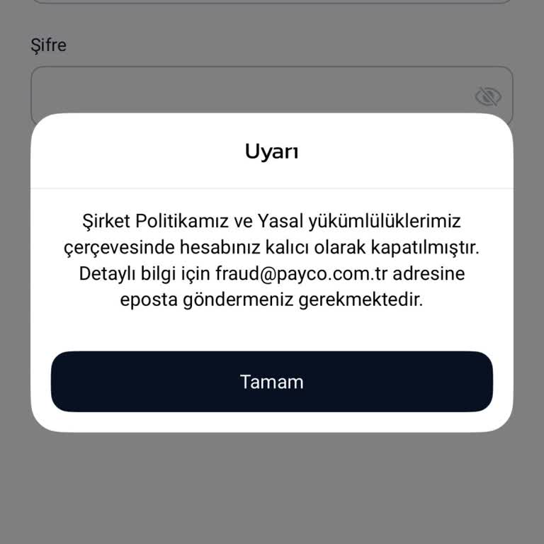 Bilgi Verilmeden Hesabım Kapandı, Paramı Alamıyorum
