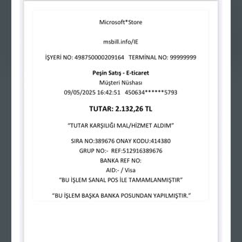 Microsoft Store'dan Habersiz Para Çekildi İade Bekliyorum