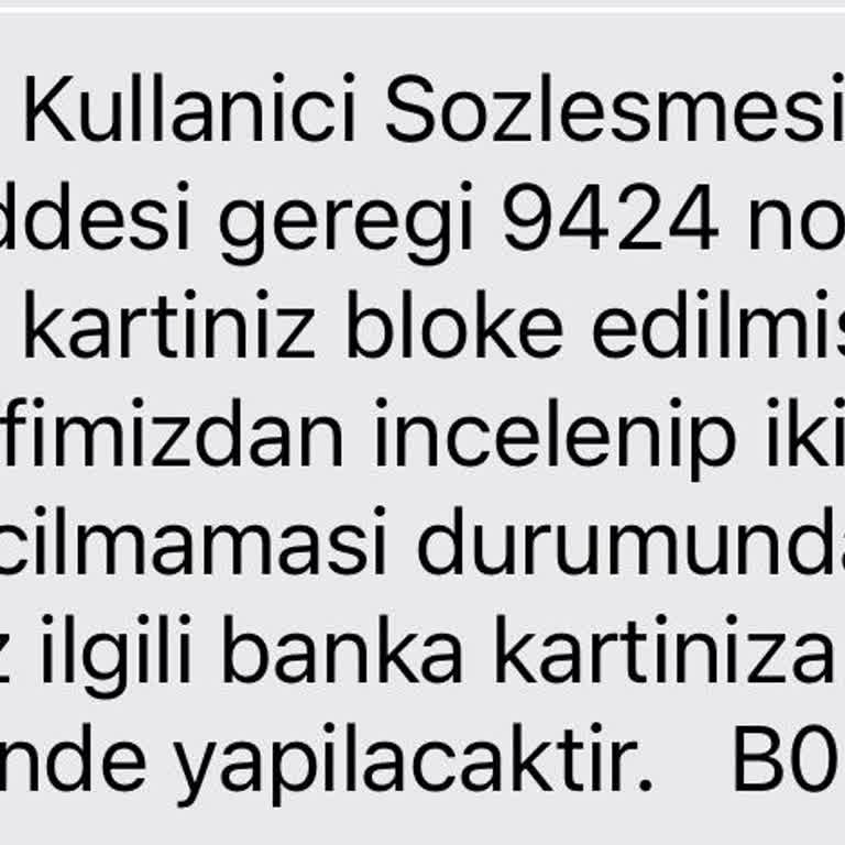 Vodafone Pay Sanal Kartım Sebepsiz Yere Bloke Edildi Mağdur Oldum
