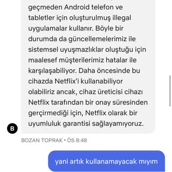 Strong TV'de Netflix Uygulaması Artık Çalışmıyor, Çözüm Bekliyorum