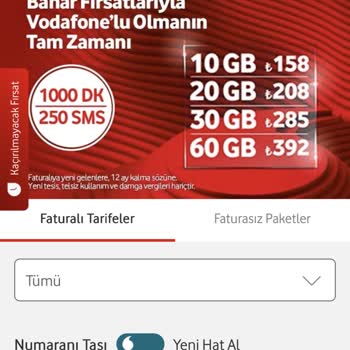 Vodafone Yeni Müşteri Paketinde Fiyat Ve İşlem Mağduriyeti Yaşadım