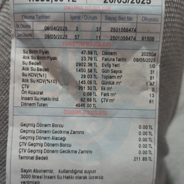 Su Faturasındaki Anormal Artış Herkesi Mağdur Etti