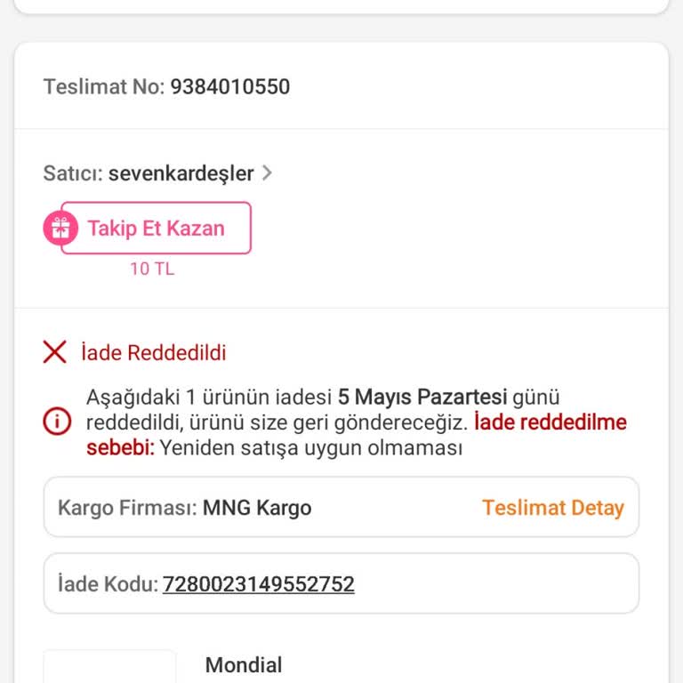 İlgisiz Paketleme Ve Sorumsuz İade Süreci