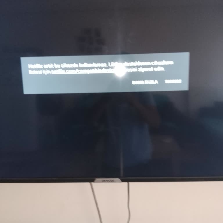Satın Aldığım TV'de Netflix Desteği Sorunu Yaşıyorum