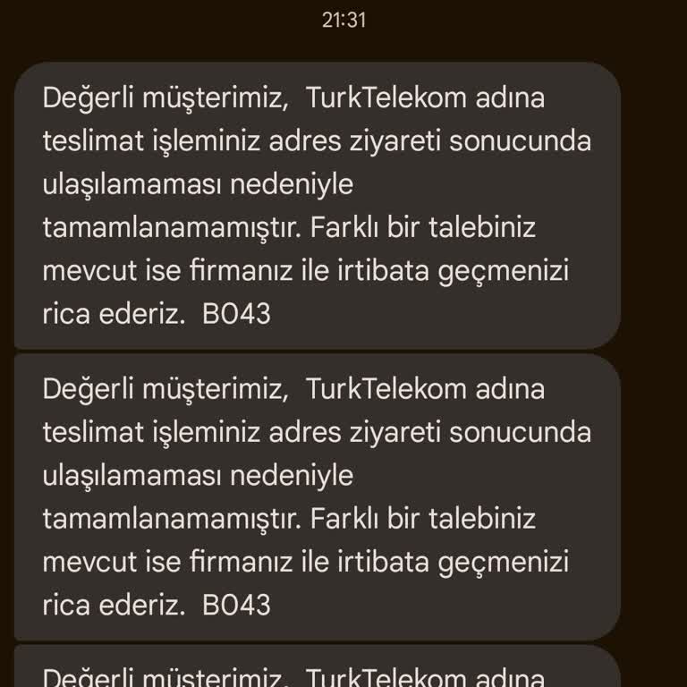 Dijital Kurye Nedeniyle Hatlarım 15 Gündür Teslim Edilmedi