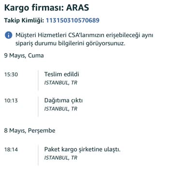 Kargom Başkasına Teslim Edilmiş Gözüküyor, Ürünüm Elime Ulaşmadı