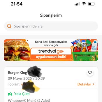 Trendyol Yemek'te Sürekli Geciken Siparişler Ve Yetersiz Müşteri Hizmeti
