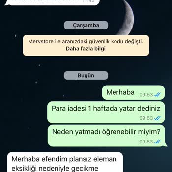 Ürün Teslimatı Ve Para İadesinde Sürekli Gecikme