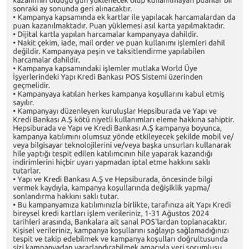 Yapı Kredi Bankası Hepsiburada ParaPuan Eksi Bakiyesi Nedeniyle Kredi Kartımı Kapattıramıyorum!