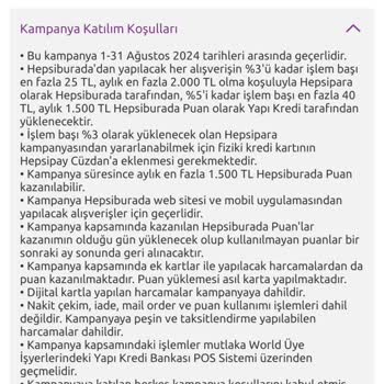 Yapı Kredi Bankası Hepsiburada ParaPuan Eksi Bakiyesi Nedeniyle Kredi Kartımı Kapattıramıyorum!