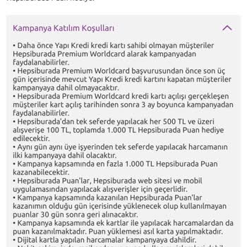 Yapı Kredi Bankası Hepsiburada ParaPuan Eksi Bakiyesi Nedeniyle Kredi Kartımı Kapattıramıyorum!