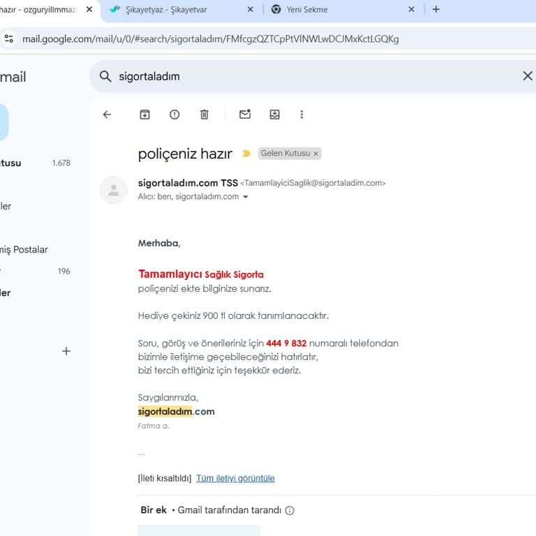 Hediye Çeki Eksik Tanımlandı, Sorunum Çözülmedi