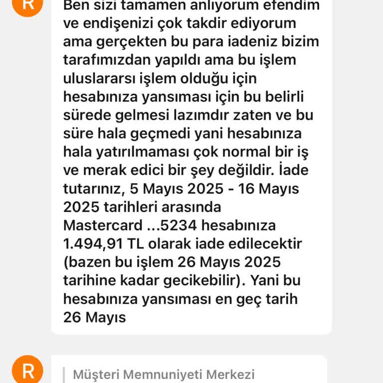 İptal Edilen Ürünün Para İadesi Günlerdir Yapılmıyor