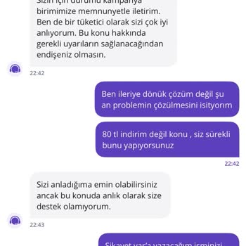 Aldığım İndirim Kodları Kampanyalara Eklenmiyor, Müşteri Hizmeti Yetersiz